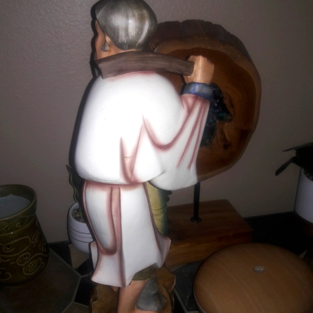 HPAntique Asian Art Chinese Fisherman - Picture 12 of 16